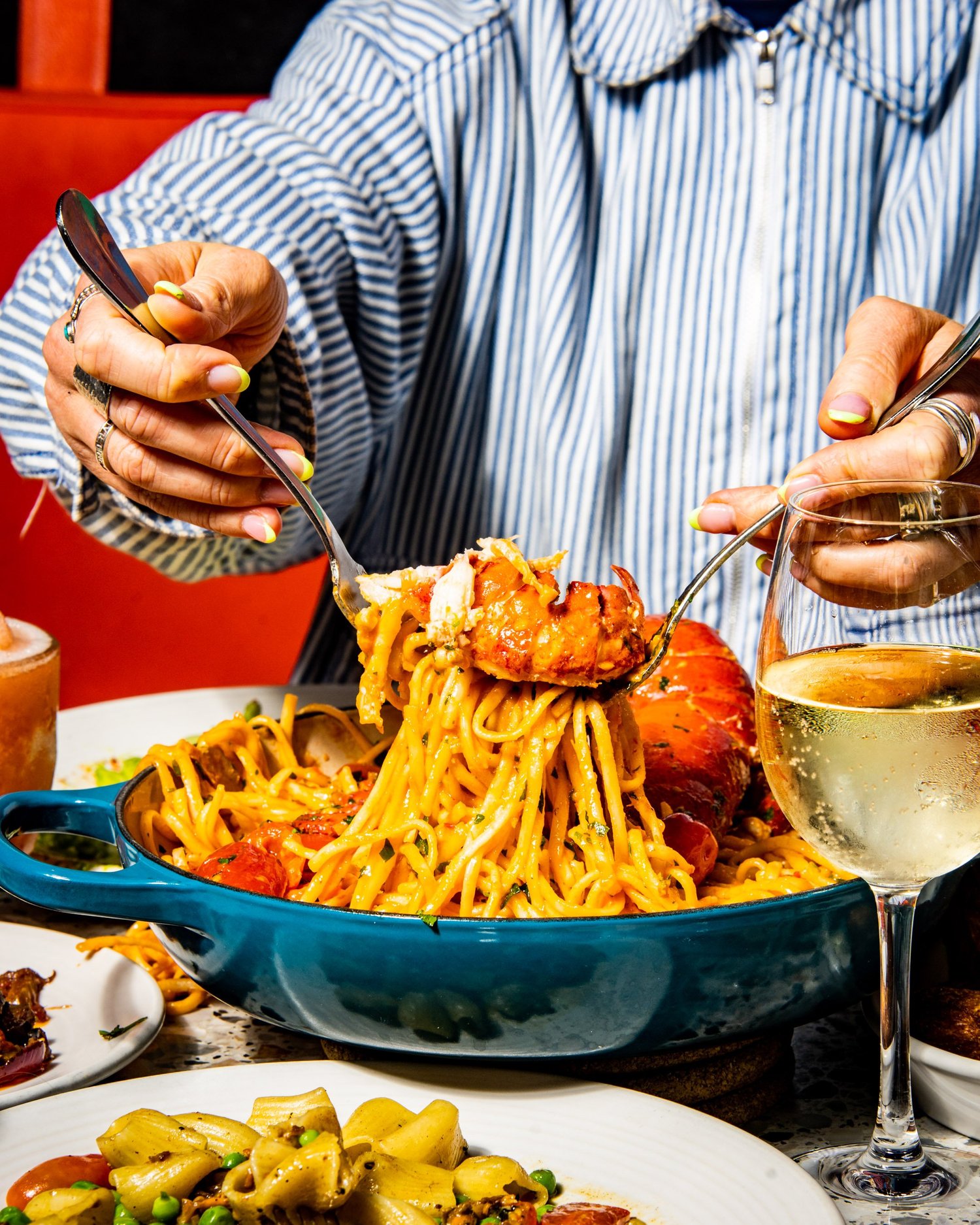 Fresh pasta dish at Pastaio